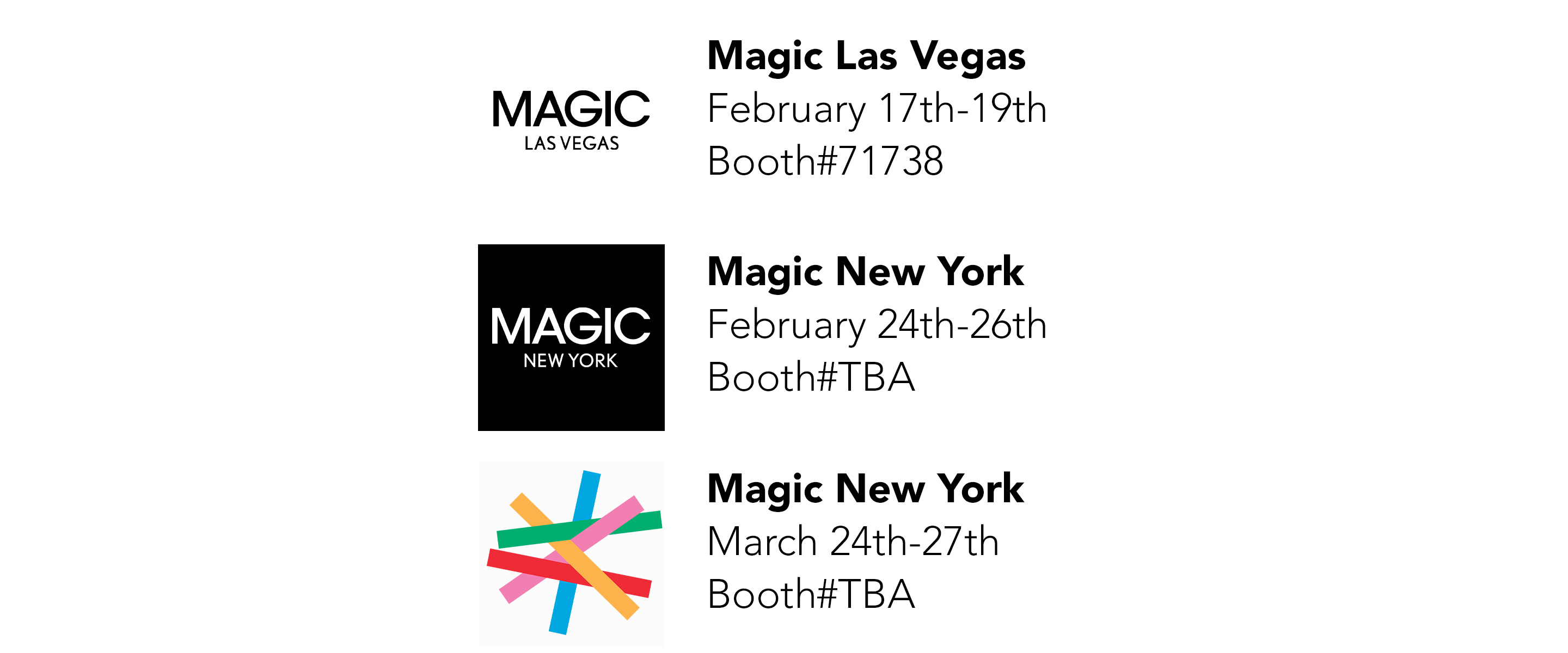 Tradeshow information 